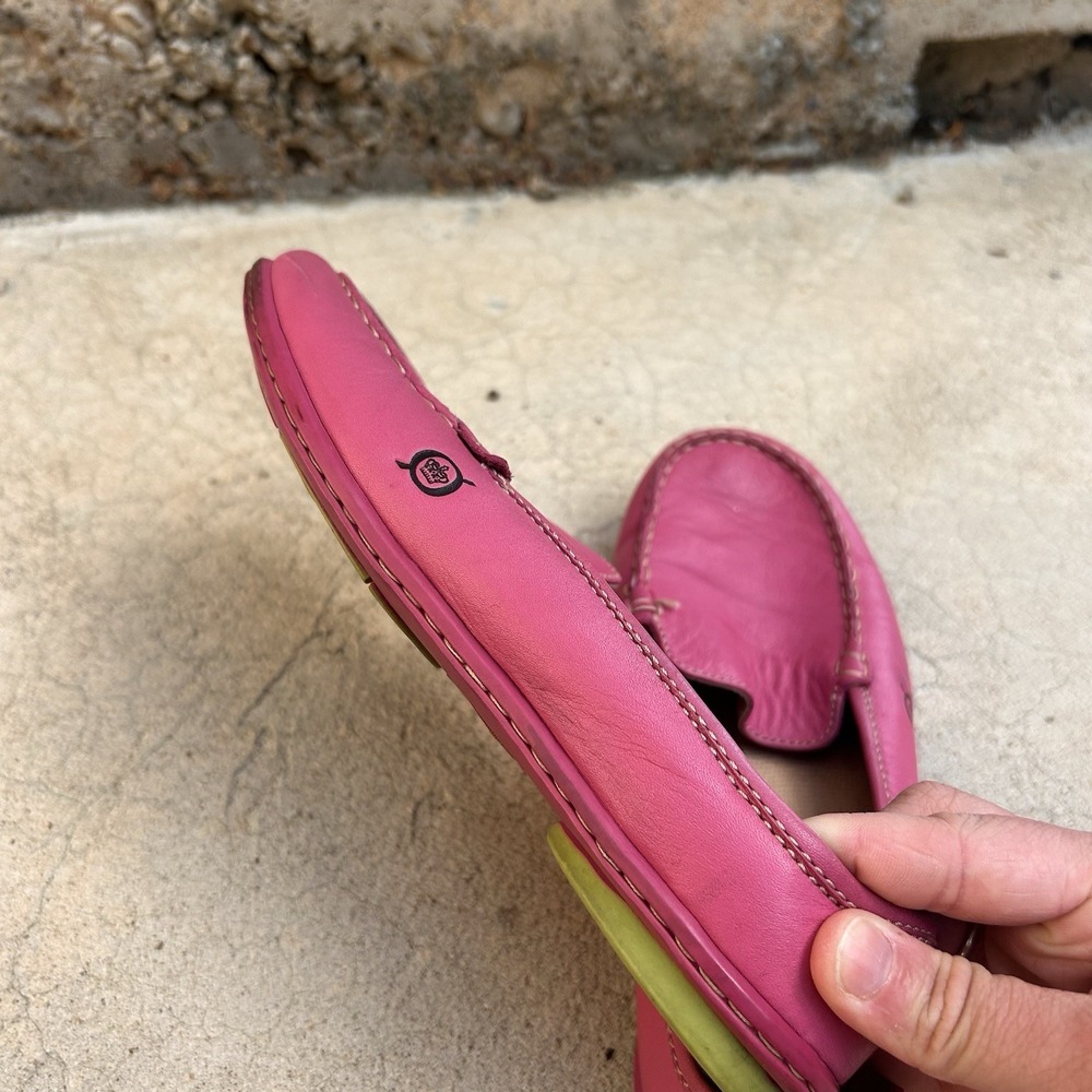 BORN (BØRN) Pink Leather Slip-On Loafers/Moccasins - Size 8.5 40 - Picture 9 of 13